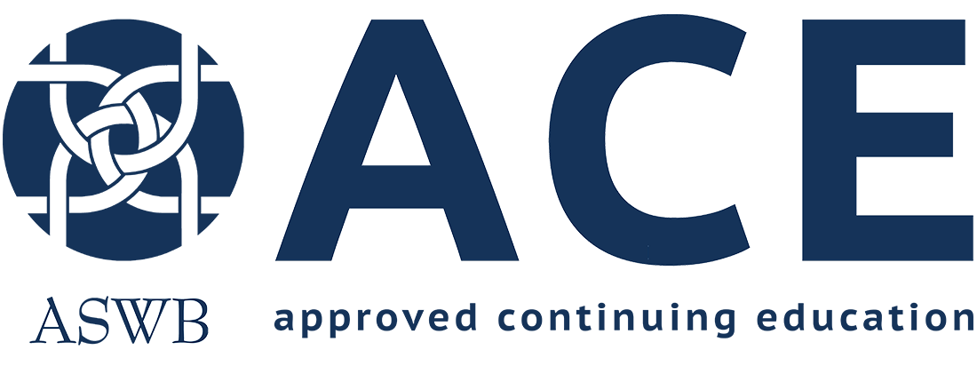 ACE logo with ASWB emblem and the text 'approved continuing education'